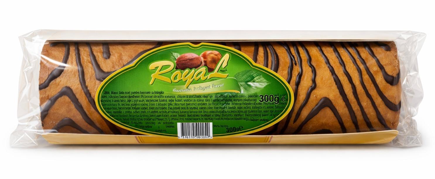 ROYAL SWISS ROLL HASSELNÖTT 300g