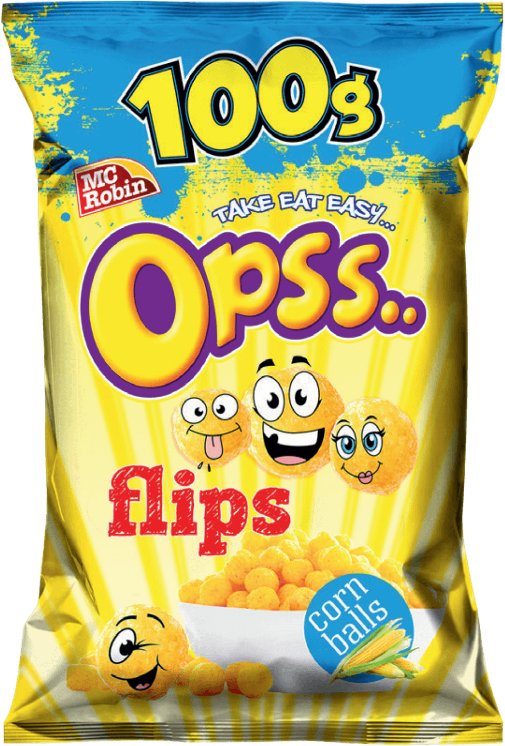 MCROBIN OPPS CORN BALLS 100g